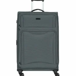 Hot d&n Travel Line 9204 4 Rollen Trolley L 76 cm mit Dehnfalte grau