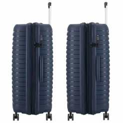 Outlet d&n Travel Line 4500 4 Rollen Trolley L 75 cm mit Dehnfalte darkblue