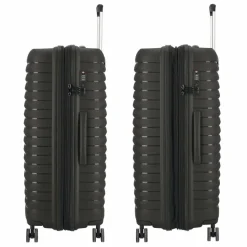 d&n Hartgepäck|4-Rollen Koffer<Travel Line 4500 4 Rollen Trolley L 75 cm mit Dehnfalte black