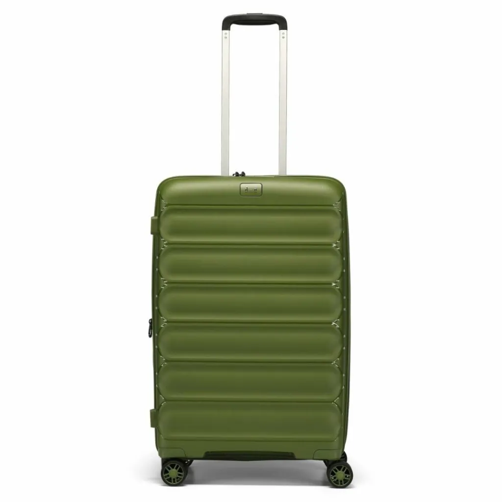 Hot d&n Travel Line 4700 4 Rollen Trolley 68 cm mit Dehnfalte olive green