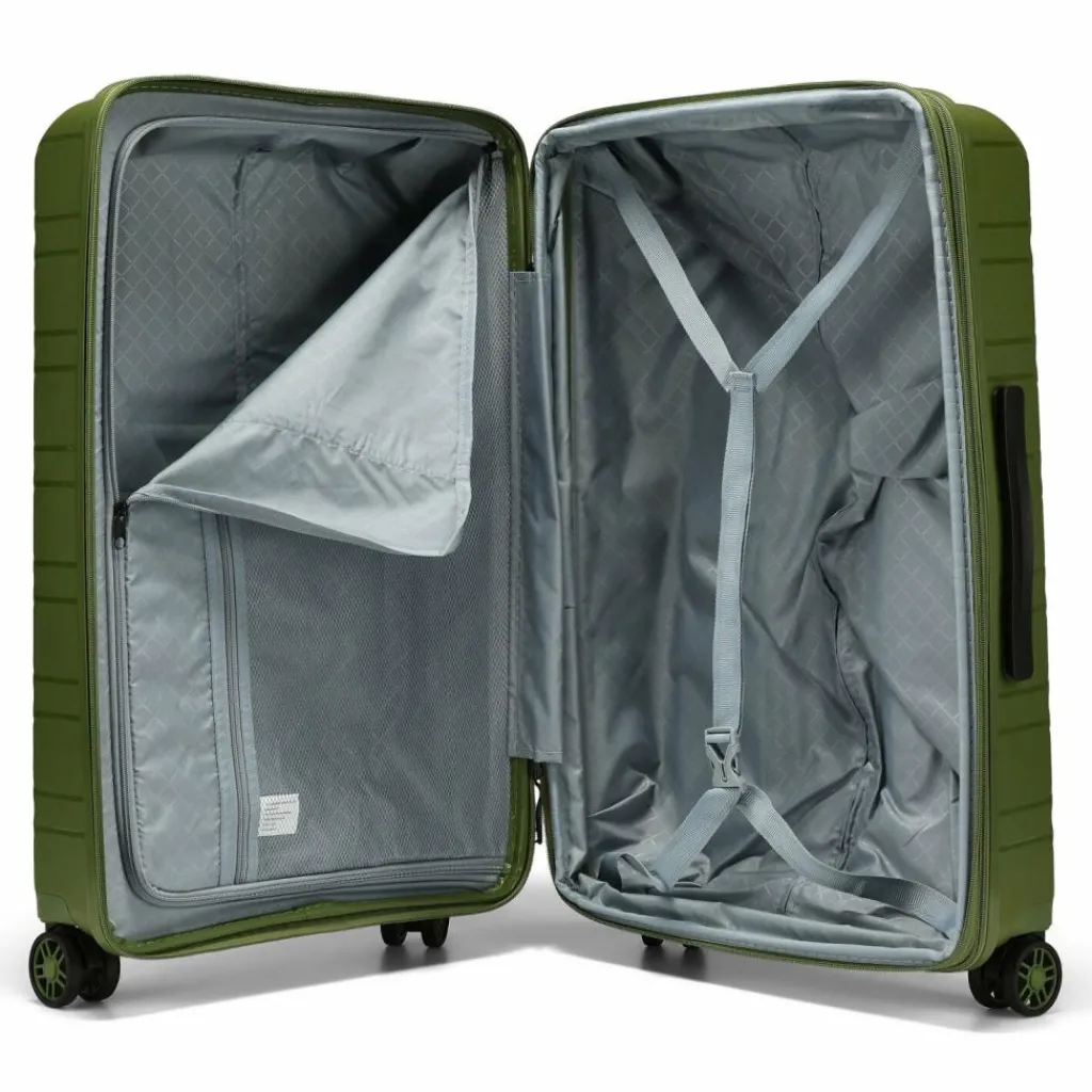 Hot d&n Travel Line 4700 4 Rollen Trolley 68 cm mit Dehnfalte olive green