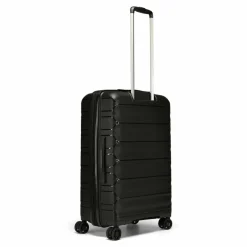 Best d&n Travel Line 4700 4 Rollen Trolley 68 cm mit Dehnfalte black