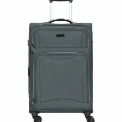 Hot d&n Travel Line 9204 4 Rollen Trolley M 66 cm mit Dehnfalte grau