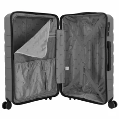 d&n Hartgepäck|4-Rollen Koffer<Travel Line 4100 4 Rollen Trolley L 74 cm grey