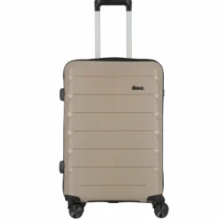 d&n 4-Rollen Koffer|Hartgepäck<Travel Line 4100 4 Rollen Trolley M 64 cm taupe