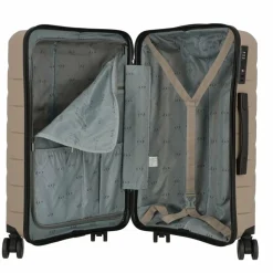 d&n 4-Rollen Koffer|Hartgepäck<Travel Line 4100 4 Rollen Trolley M 64 cm taupe