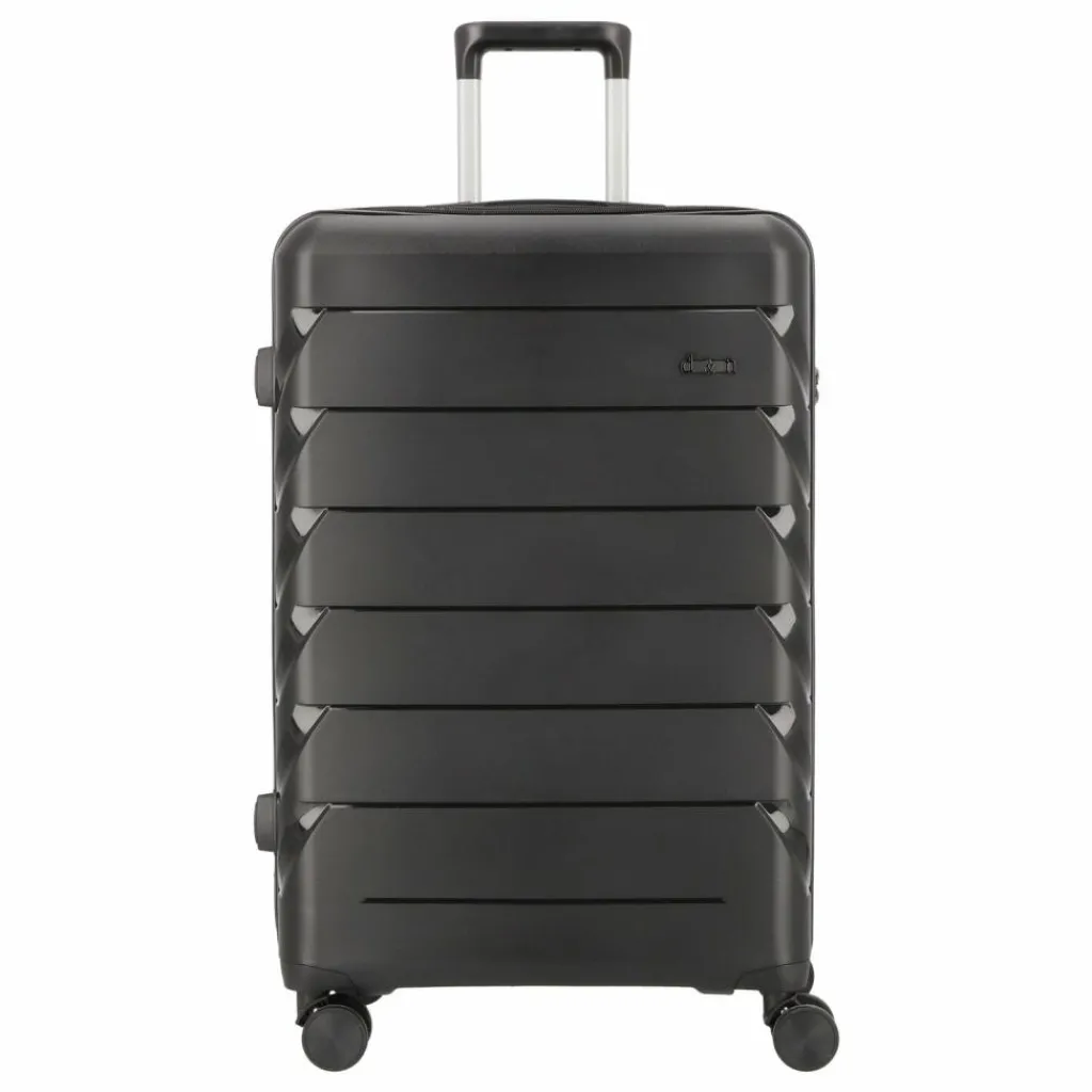 Outlet d&n Travel Line 4100 4 Rollen Trolley L 74 cm black