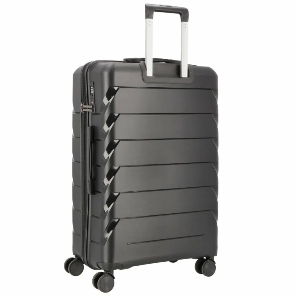 Outlet d&n Travel Line 4100 4 Rollen Trolley L 74 cm black
