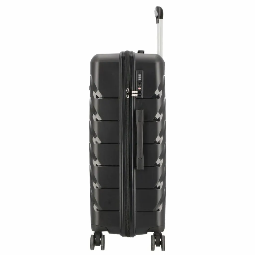 Outlet d&n Travel Line 4100 4 Rollen Trolley L 74 cm black