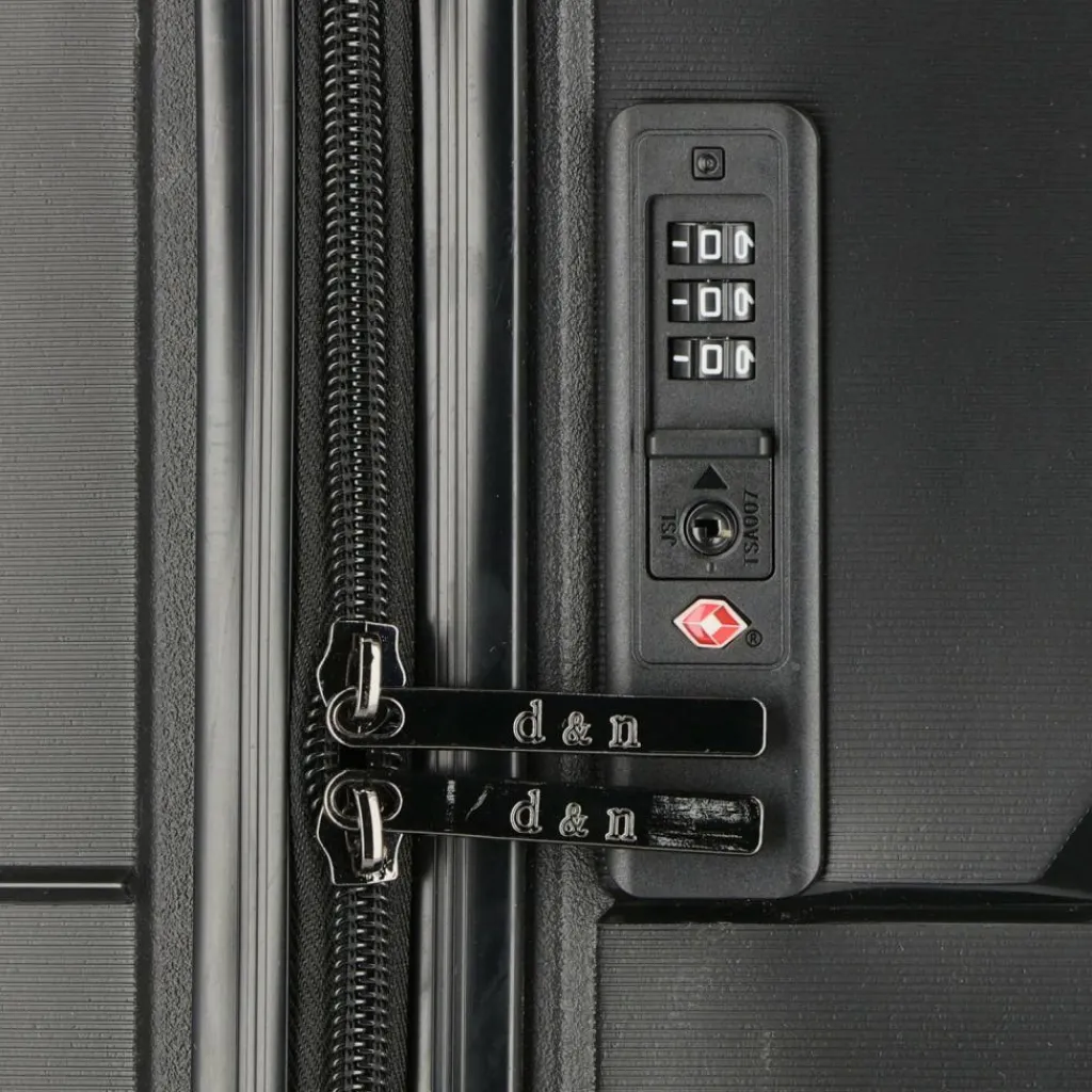 Outlet d&n Travel Line 4100 4 Rollen Trolley L 74 cm black