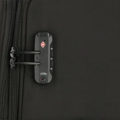 d&n Weichgepäck|4-Rollen Koffer<Travel Line 9704 4 Rollen Trolley M 68 cm mit Dehnfalte black