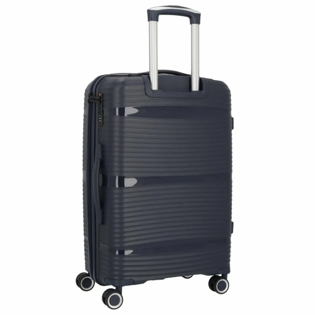 d&n Hartgepäck|4-Rollen Koffer<Travel Line 4200 4 Rollen Trolley M 67 cm darkblue