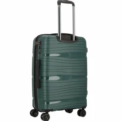d&n Hartgepäck|4-Rollen Koffer<Travel Line 4300 4 Rollen Trolley M 68 cm dark green