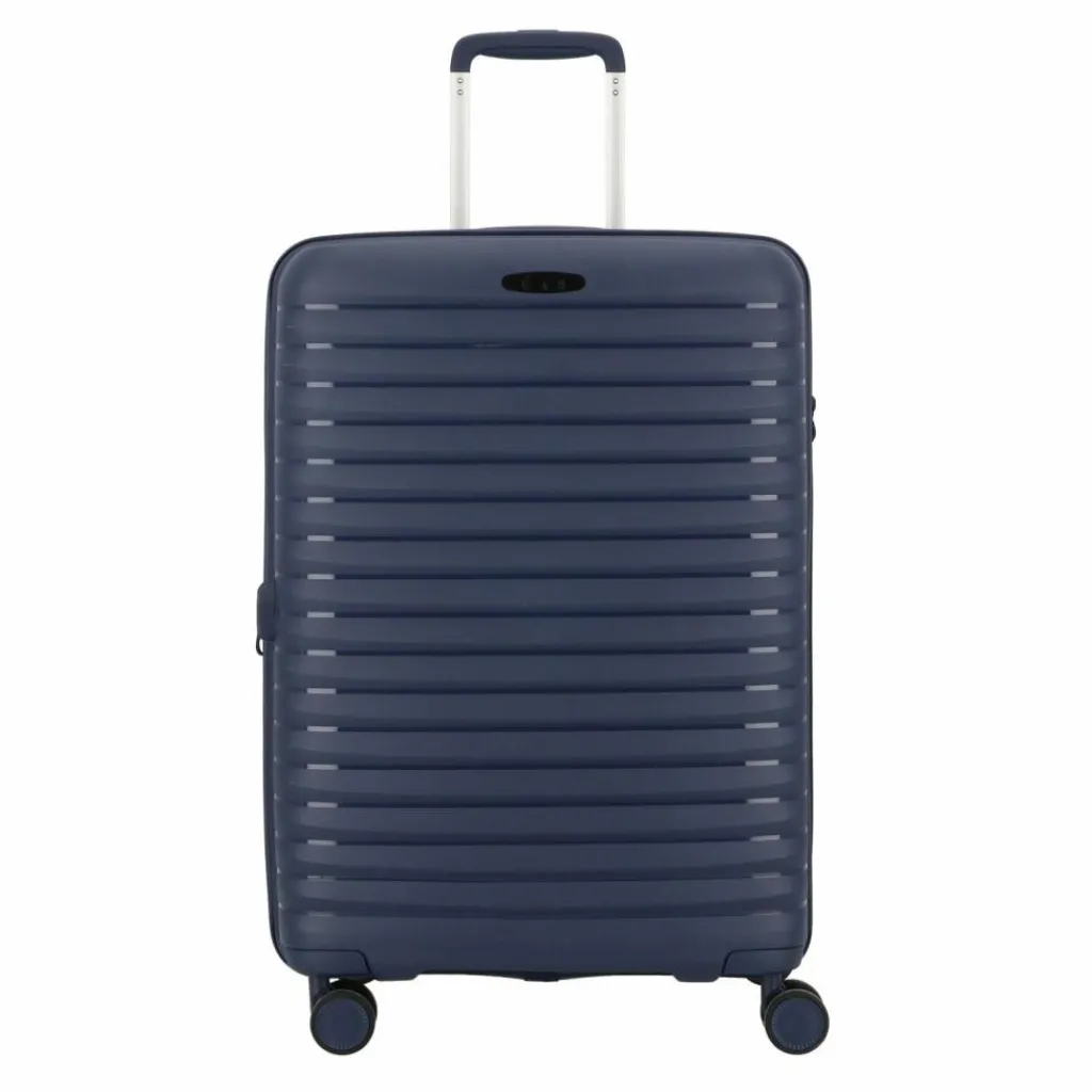 d&n Hartgepäck|4-Rollen Koffer<Travel Line 4500 4 Rollen Trolley M 65 cm mit Dehnfalte darkblue