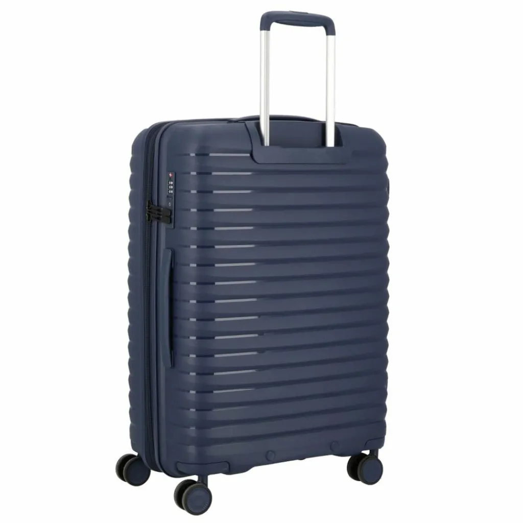 d&n Hartgepäck|4-Rollen Koffer<Travel Line 4500 4 Rollen Trolley M 65 cm mit Dehnfalte darkblue
