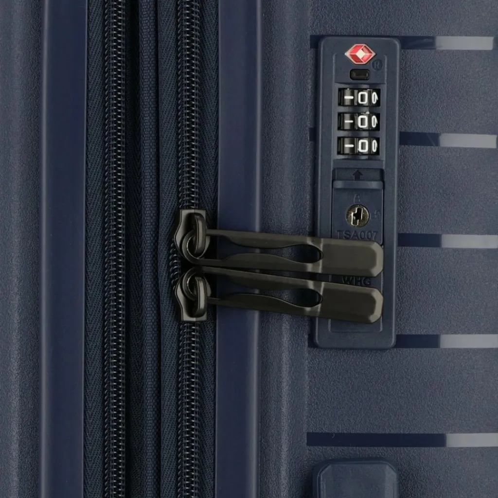 d&n Hartgepäck|4-Rollen Koffer<Travel Line 4500 4 Rollen Trolley M 65 cm mit Dehnfalte darkblue