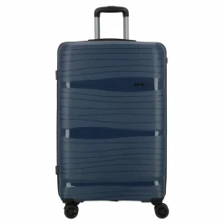 Clearance d&n Travel Line 4300 4 Rollen Trolley L 78 cm dunkelblau