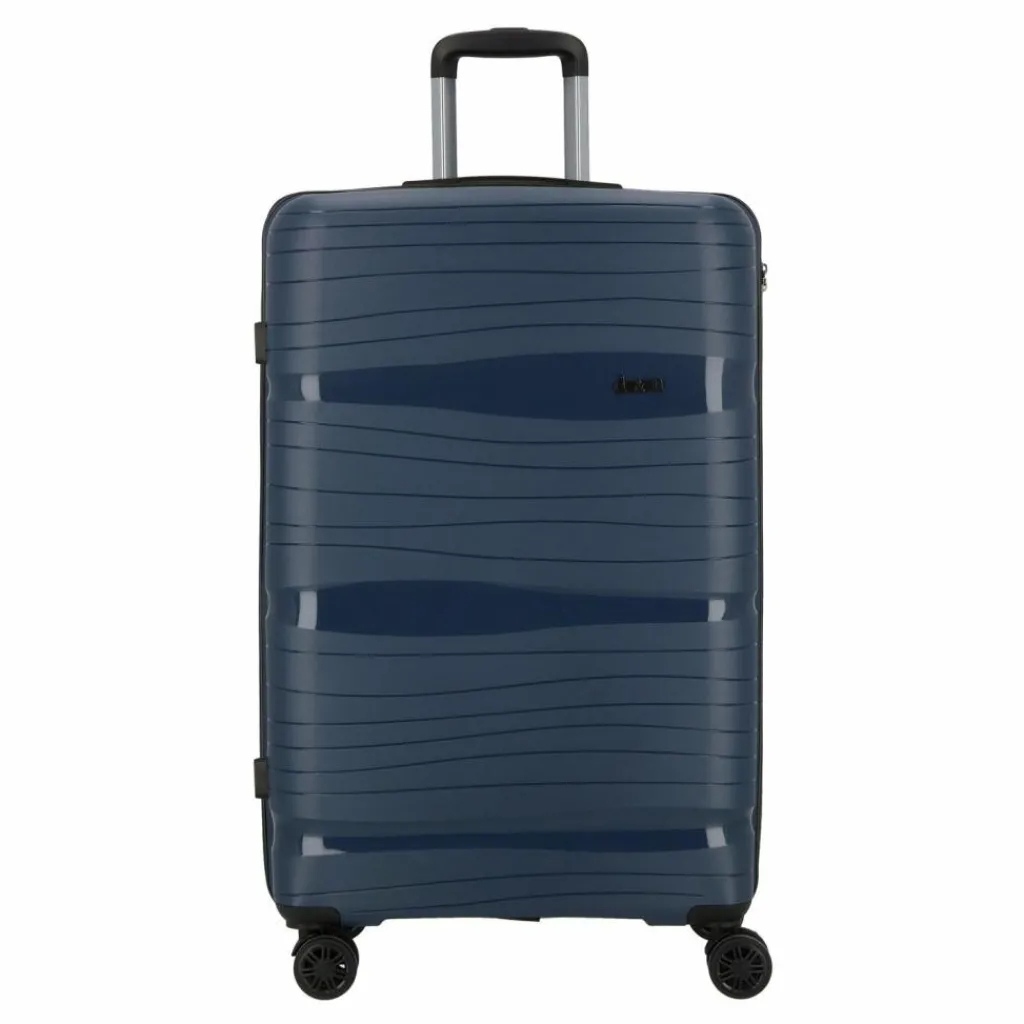 Clearance d&n Travel Line 4300 4 Rollen Trolley L 78 cm dunkelblau