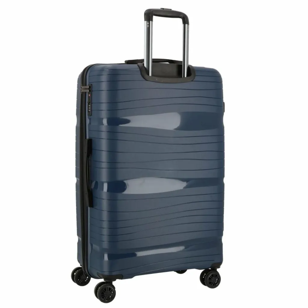 Clearance d&n Travel Line 4300 4 Rollen Trolley L 78 cm dunkelblau