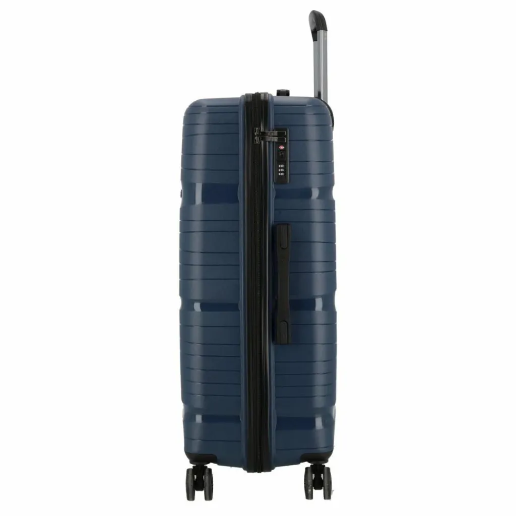 Clearance d&n Travel Line 4300 4 Rollen Trolley L 78 cm dunkelblau