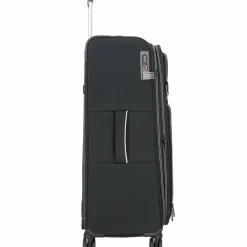 New d&n Travel Line 9204 4 Rollen Trolley L 76 cm mit Dehnfalte schwarz
