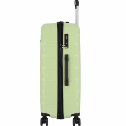 d&n 4-Rollen Koffer|Hartgepäck<Travel Line 4100 4 Rollen Trolley L 74 cm lime green