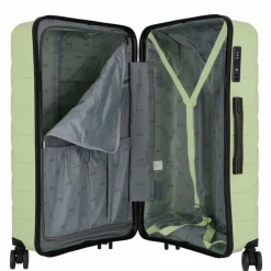 d&n 4-Rollen Koffer|Hartgepäck<Travel Line 4100 4 Rollen Trolley L 74 cm lime green
