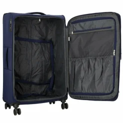 d&n Travel Line 9504 4 Rollen Trolley L 76 cm mit Dehnfalte