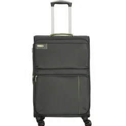 d&n Weichgepäck|2-Rollen Koffer<Travel Line 6700 4 Rollen Trolley 60 cm grau