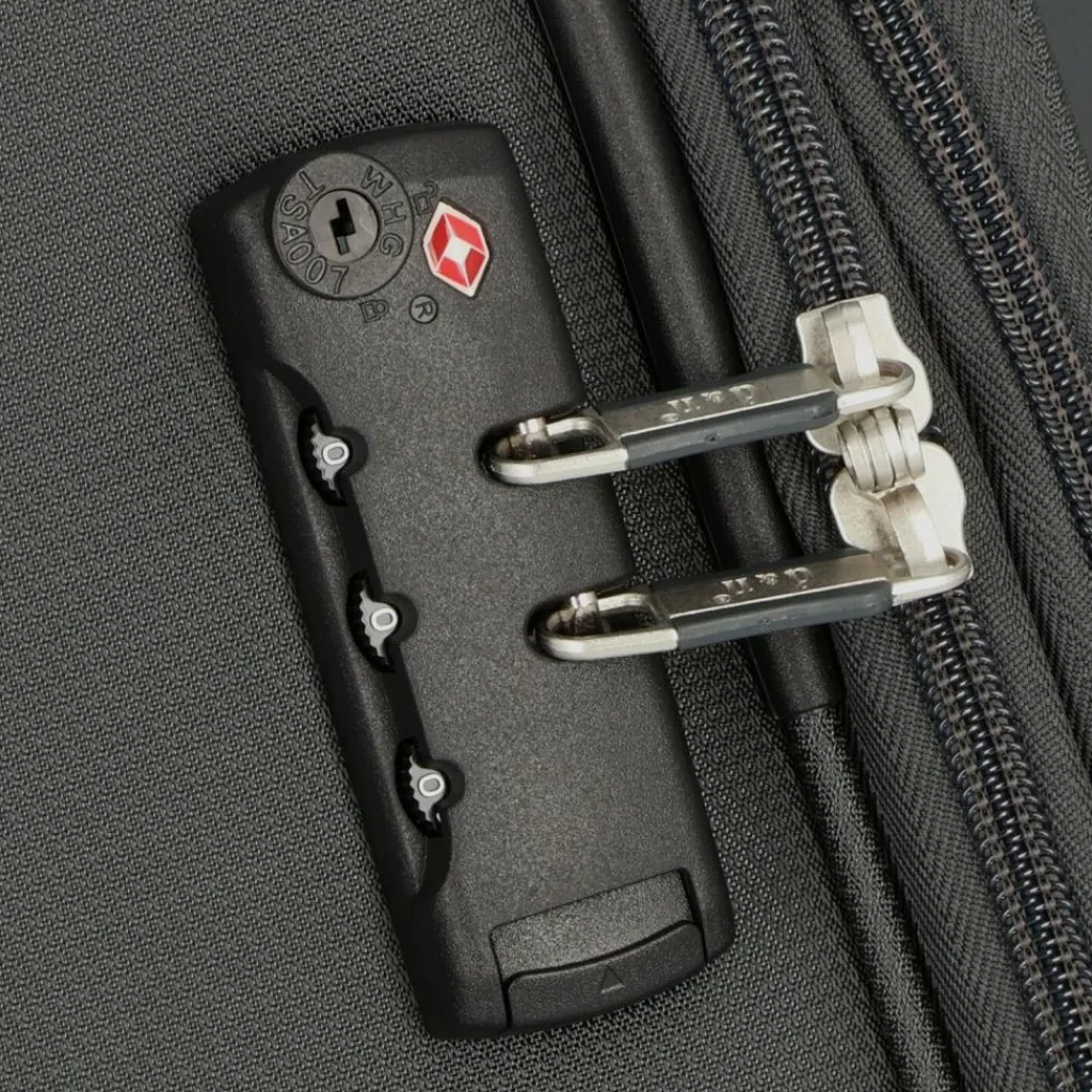 d&n Weichgepäck|2-Rollen Koffer<Travel Line 6700 4 Rollen Trolley 60 cm grau