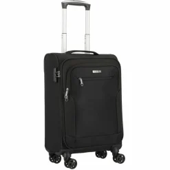 Best d&n Travel Line 6854 4-Rollen Kabinentrolley 55 cm schwarz