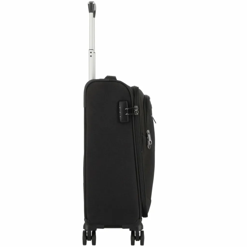 Best d&n Travel Line 6854 4-Rollen Kabinentrolley 55 cm schwarz