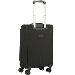 Best d&n Travel Line 6854 4-Rollen Kabinentrolley 55 cm schwarz