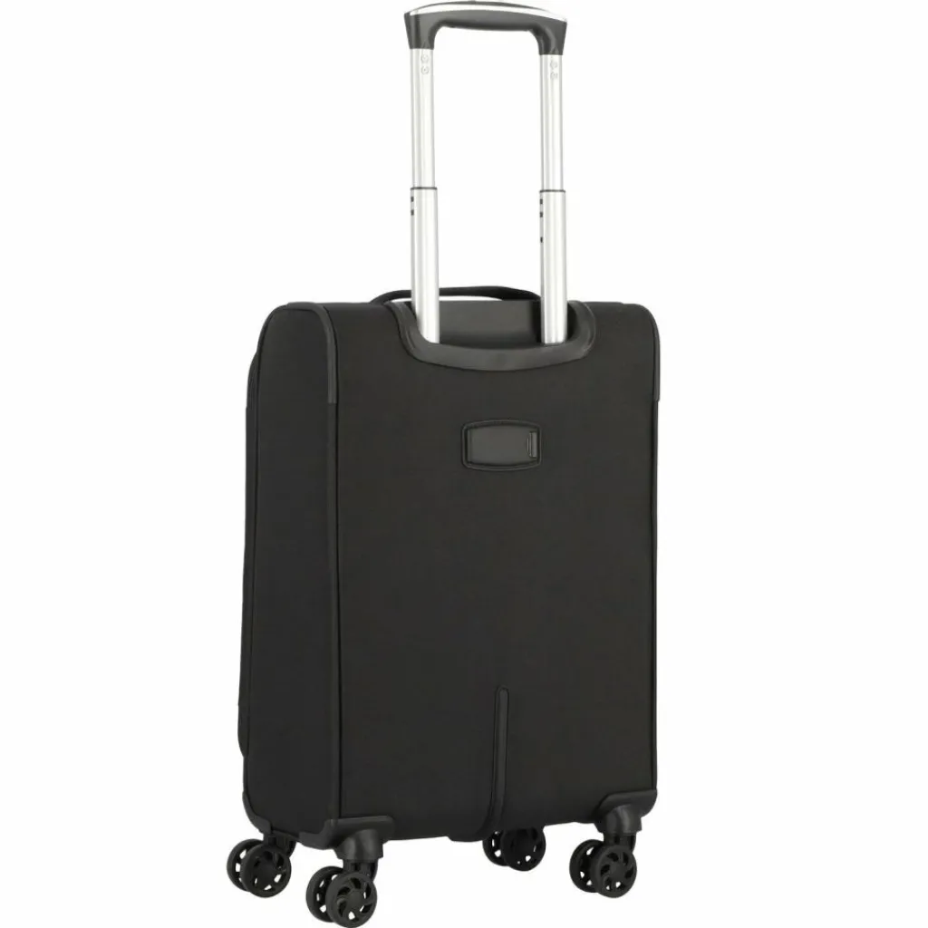 Best d&n Travel Line 6854 4-Rollen Kabinentrolley 55 cm schwarz
