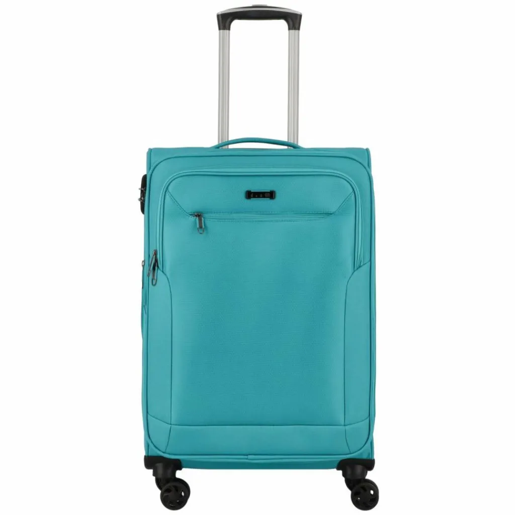 d&n Weichgepäck|4-Rollen Koffer<Travel Line 6864 4-Rollen Trolley 66 cm petrol