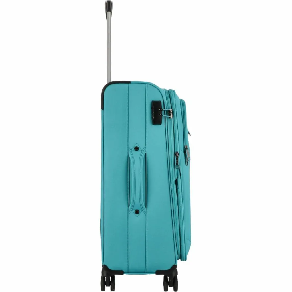 d&n Weichgepäck|4-Rollen Koffer<Travel Line 6864 4-Rollen Trolley 66 cm petrol