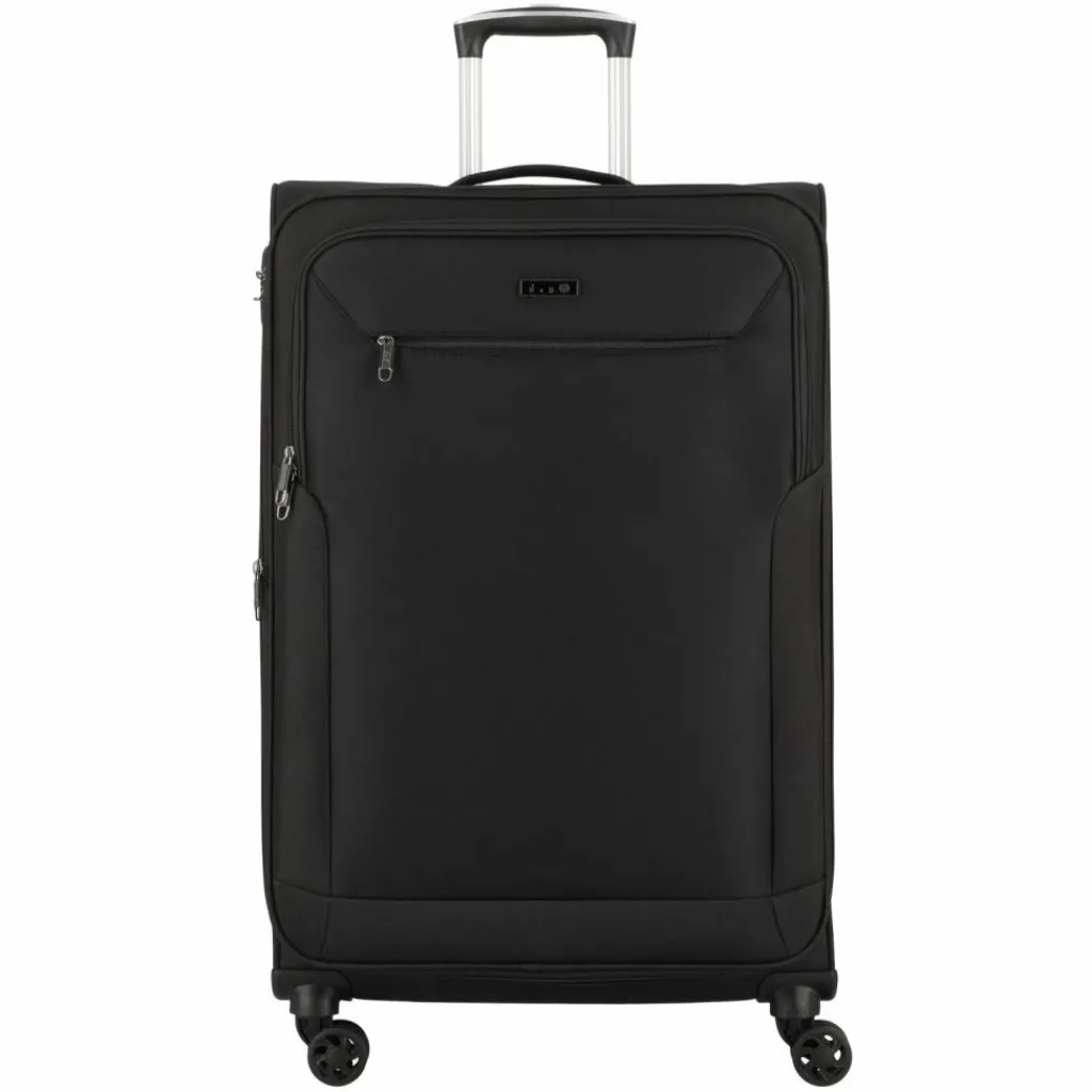 d&n Weichgepäck|4-Rollen Koffer<Travel Line 6874 4-Rollen Trolley 76 cm schwarz