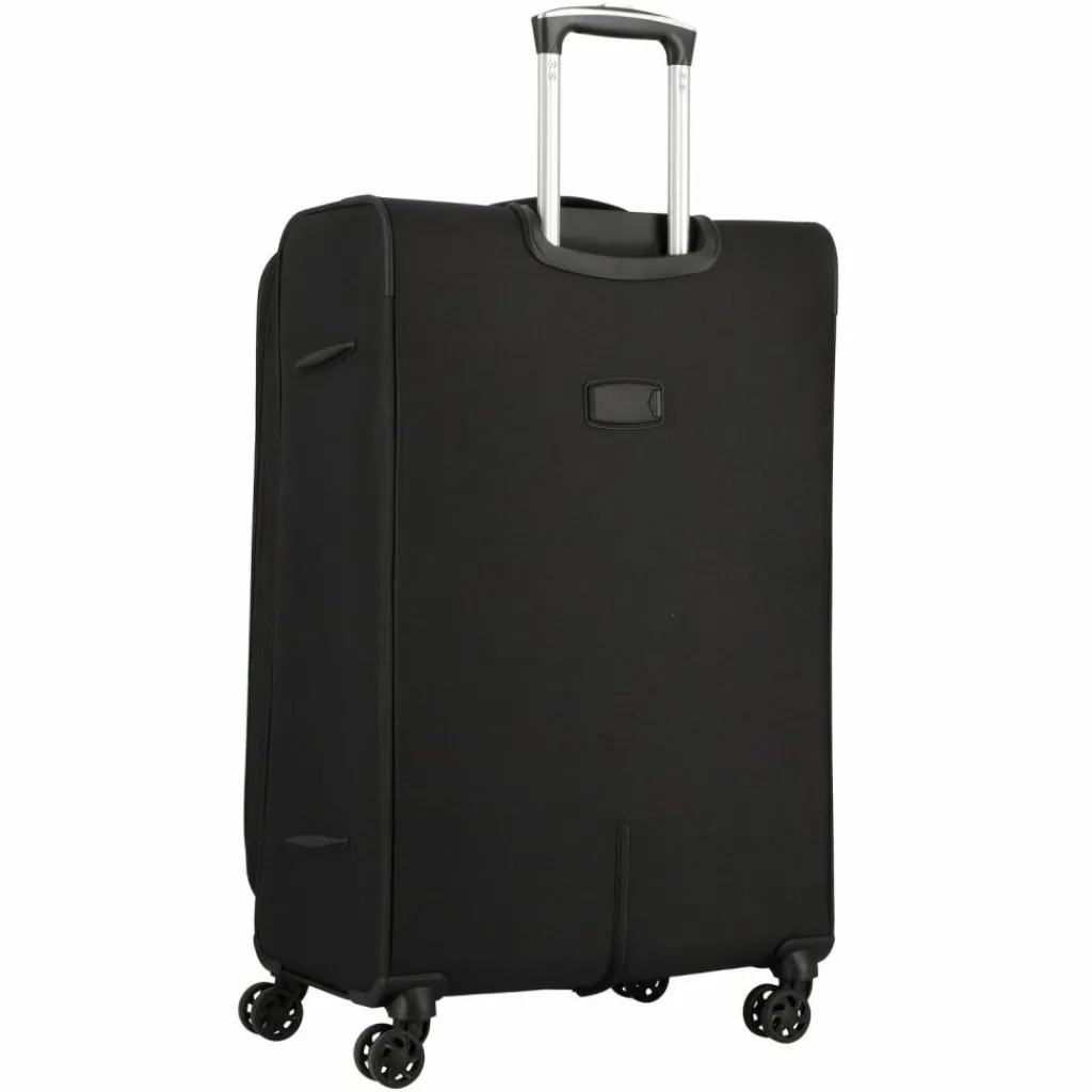 d&n Weichgepäck|4-Rollen Koffer<Travel Line 6874 4-Rollen Trolley 76 cm schwarz