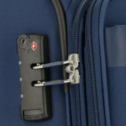 d&n Weichgepäck|4-Rollen Koffer<Travel Line 6704 4-Rollen Trolley 65 cm blau