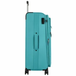 d&n Weichgepäck|4-Rollen Koffer<Travel Line 6874 4-Rollen Trolley 76 cm petrol