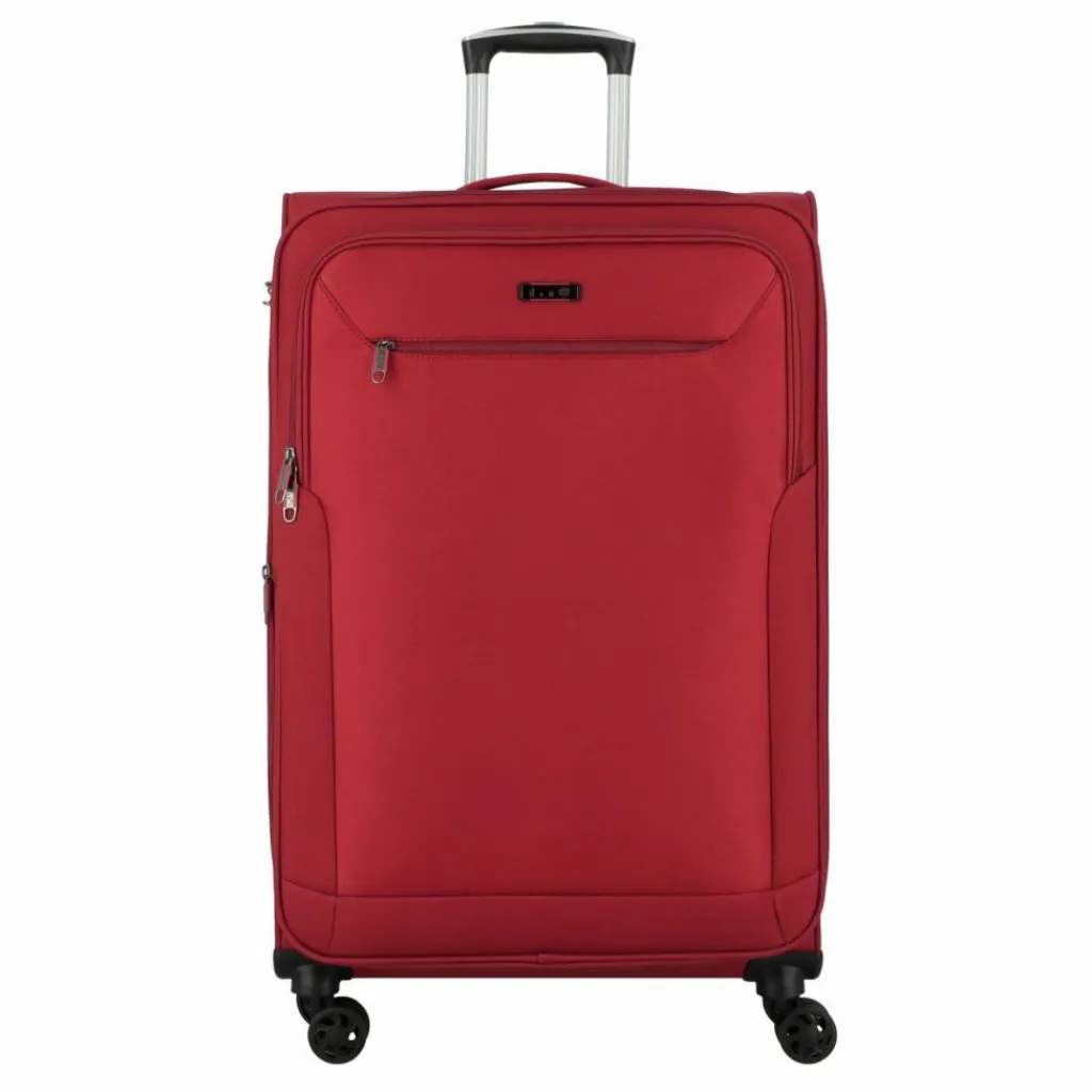 d&n Weichgepäck|4-Rollen Koffer<Travel Line 6874 4-Rollen Trolley 76 cm bordeaux