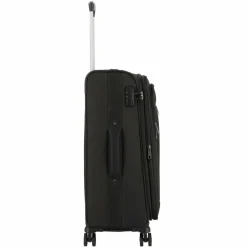 d&n Weichgepäck|4-Rollen Koffer<Travel Line 6864 4-Rollen Trolley 66 cm schwarz