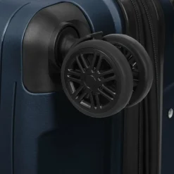 d&n Hartgepäck|4-Rollen Koffer<Travel Line 4300-Plus 4 Rollen Trolley M 65 cm mit Dehnfalte dark blue