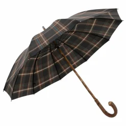 Doppler Manufaktur Stockschirme<Zürs Kastanien Würzel Stockschirm 98 cm karo