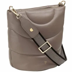 Discount DuDu Barbara Schultertasche Leder 24.5 cm taupe