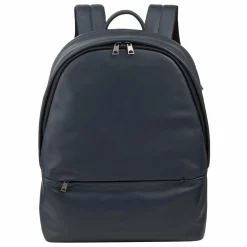 Outlet DuDu Casablanca Daypack Leder 40 cm Laptopfach navy