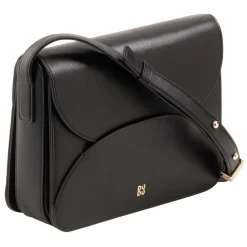 DuDu Umhängetaschen<Cefalonia Umhängetasche Leder 21 cm black rosa