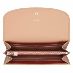 DuDu Damengeldbörsen Querformat<Colorful Gandia Geldbörse RFID Leder 19 cm puder rosa