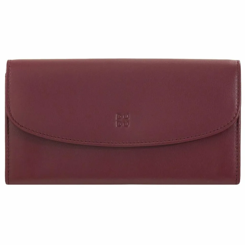 Discount DuDu Colorful Gandia Geldbörse RFID Leder 19 cm burgundy