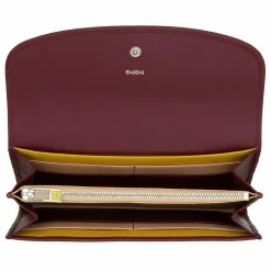 Discount DuDu Colorful Gandia Geldbörse RFID Leder 19 cm burgundy
